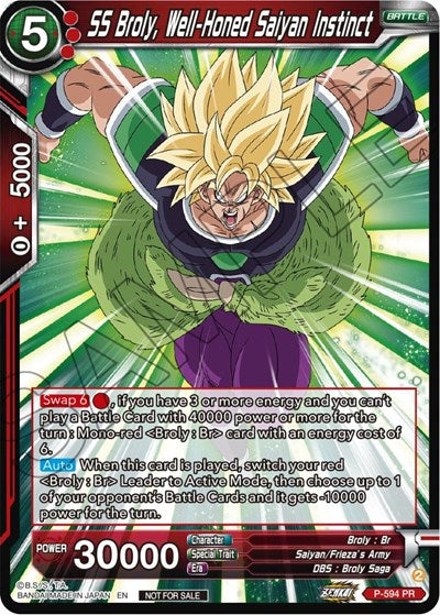 P-594  - SS Broly, Well-Honed Saiyan Instinct (Deluxe Pack 2024 Vol.1)