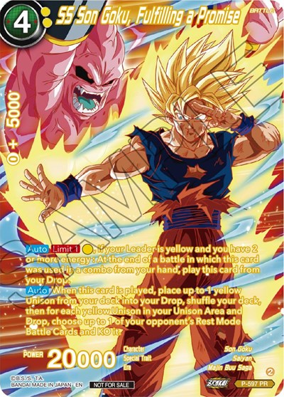 P-597  - SS Son Goku, Fulfilling a Promise (Alternate Art) (Deluxe Pack 2024 Vol.1)