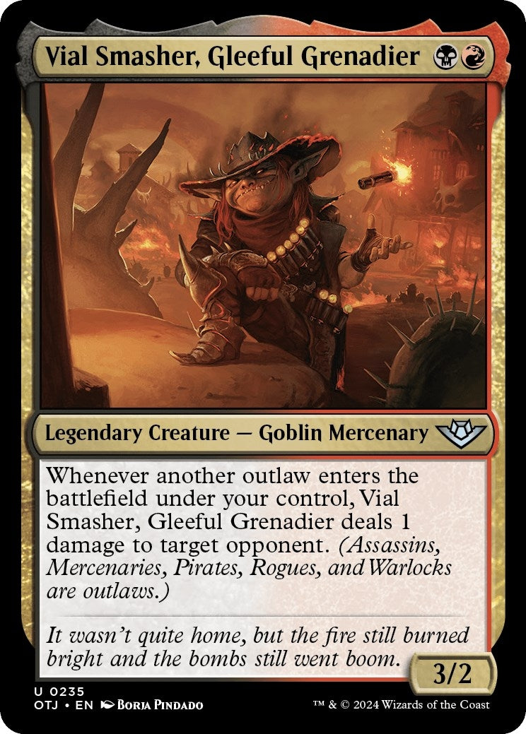 Image for Vial Smasher, Gleeful Grenadier (235) (Outlaws of Thunder Junction) - Magic: The Gathering