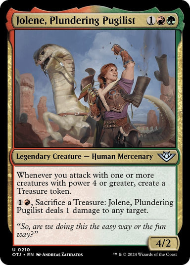 Image for Jolene, Plundering Pugilist (210) (Outlaws of Thunder Junction) - Magic: The Gathering