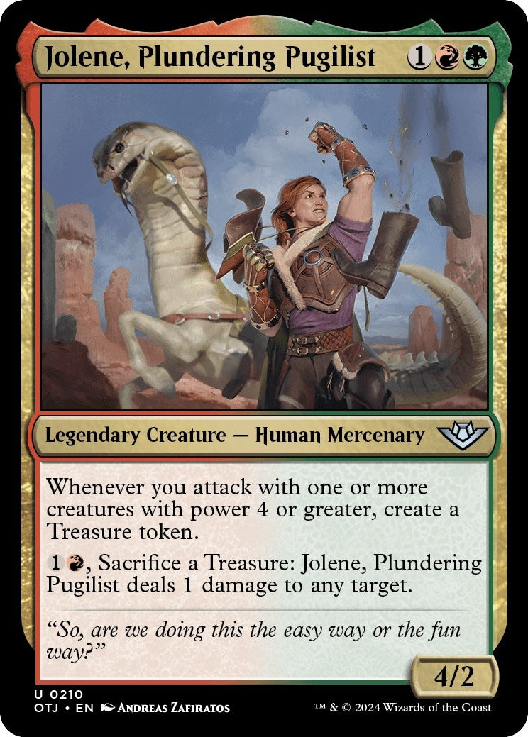 Image for Jolene, Plundering Pugilist (210) (Outlaws of Thunder Junction) - Magic: The Gathering