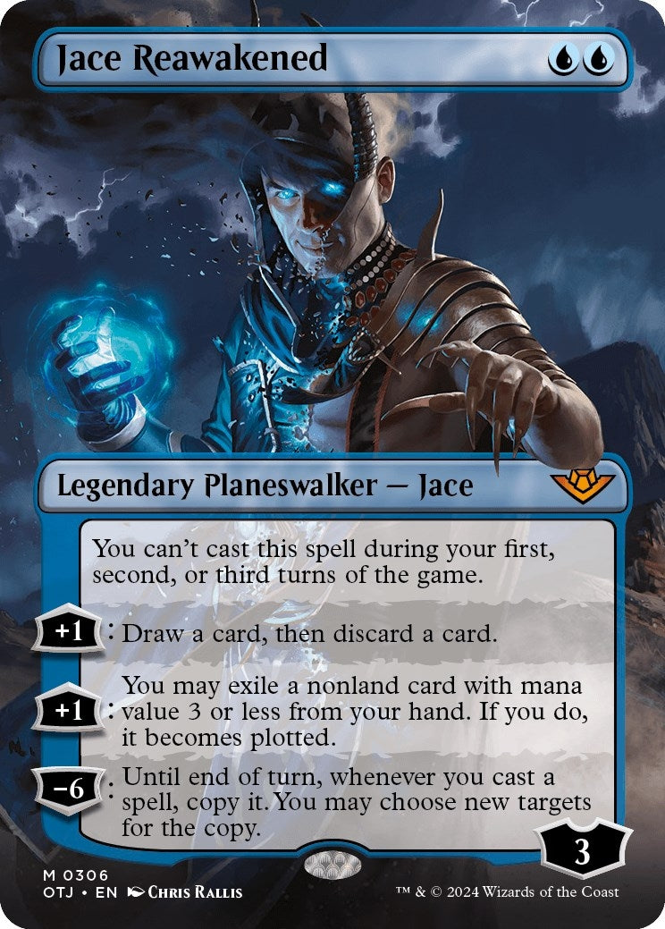Image for Jace Reawakened (Borderless) (306) (Outlaws of Thunder Junction) - Magic: The Gathering