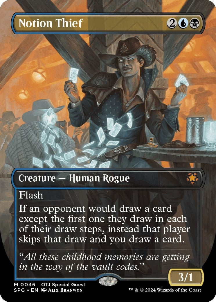 Image for Notion Thief (Borderless) (36) (Special Guests) - Magic: The Gathering
