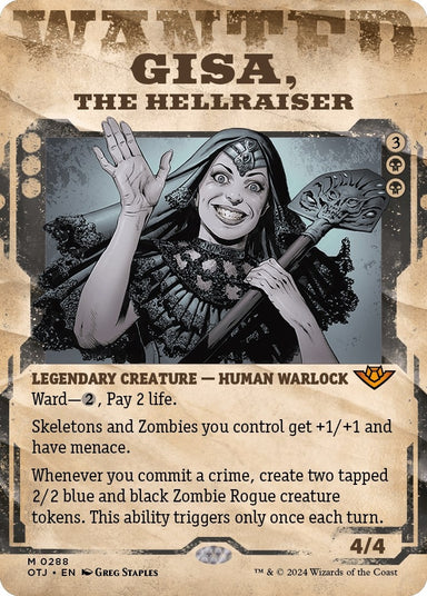 Image for Gisa, the Hellraiser (Showcase) (288) (Outlaws of Thunder Junction) - Magic: The Gathering