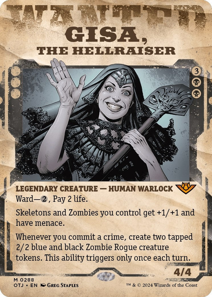 Image for Gisa, the Hellraiser (Showcase) (288) (Outlaws of Thunder Junction) - Magic: The Gathering
