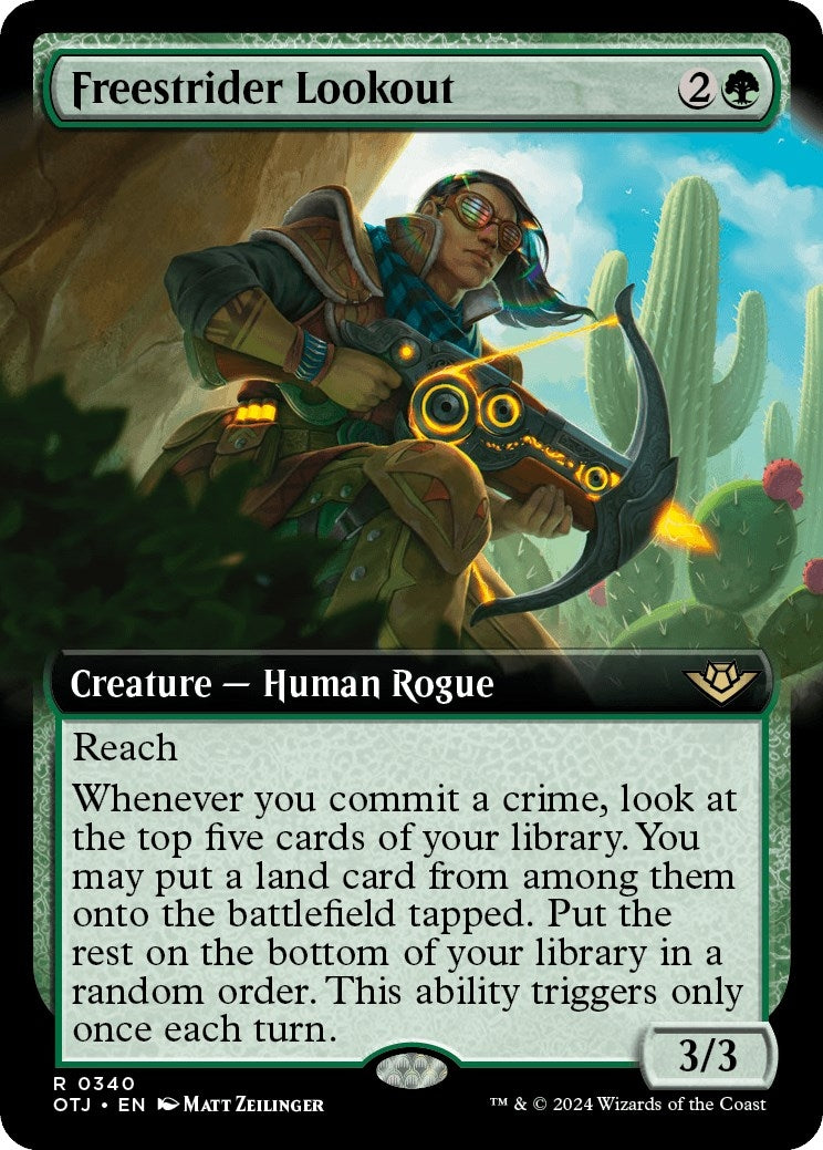 Image for Freestrider Lookout (Extended Art) (340) (Outlaws of Thunder Junction) - Magic: The Gathering