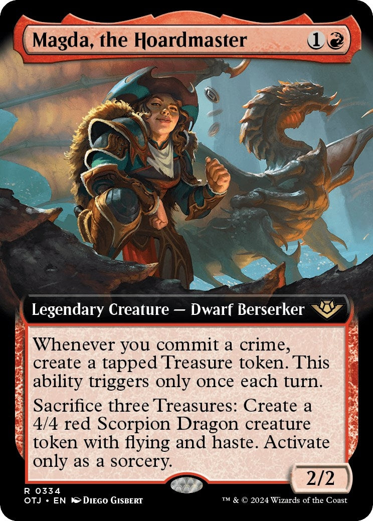 Image for Magda, the Hoardmaster (Extended Art) (334) (Outlaws of Thunder Junction) - Magic: The Gathering