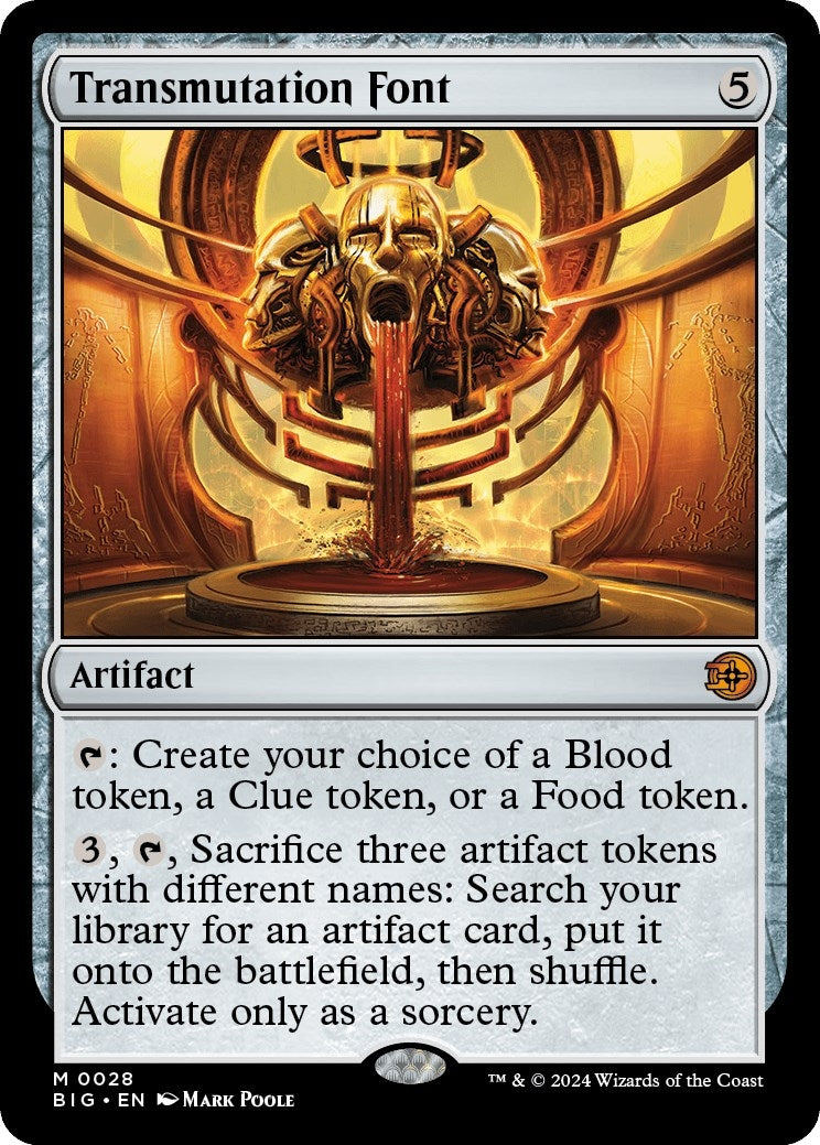 Image for Transmutation Font (28) (Outlaws of Thunder Junction: The Big Score) (BIG) - Magic: The Gathering
