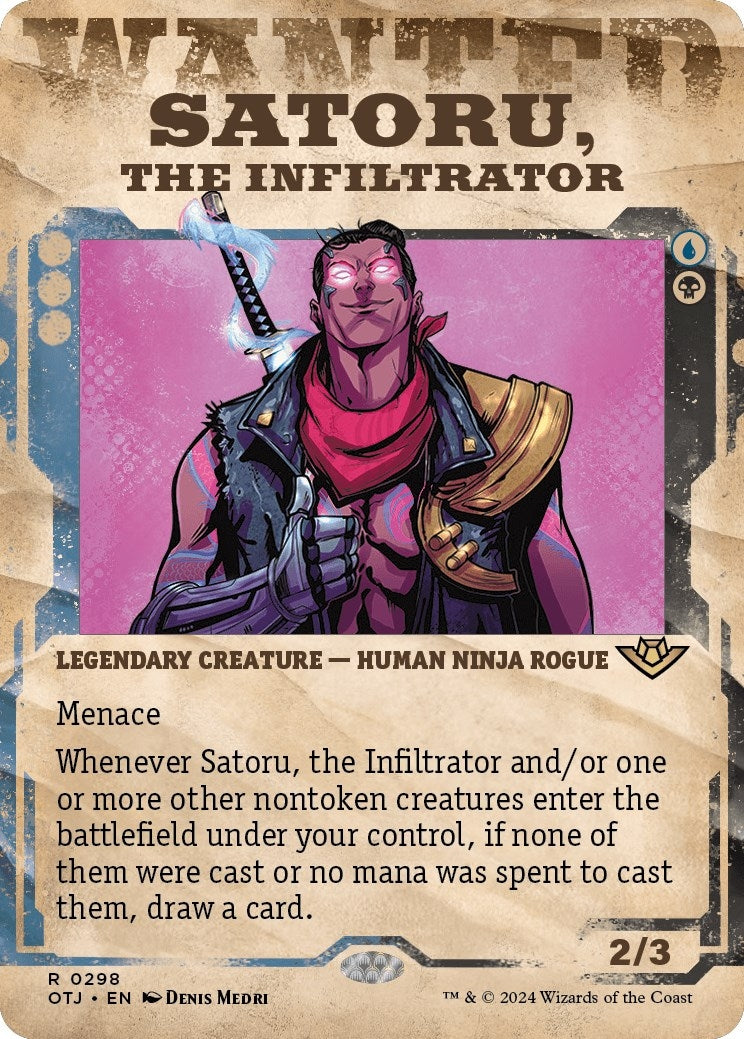 Image for Satoru, the Infiltrator (Showcase) (298) (Outlaws of Thunder Junction) - Magic: The Gathering