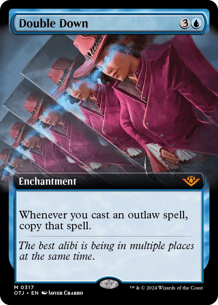 Image for Double Down (Extended Art) (317) (Outlaws of Thunder Junction) - Magic: The Gathering