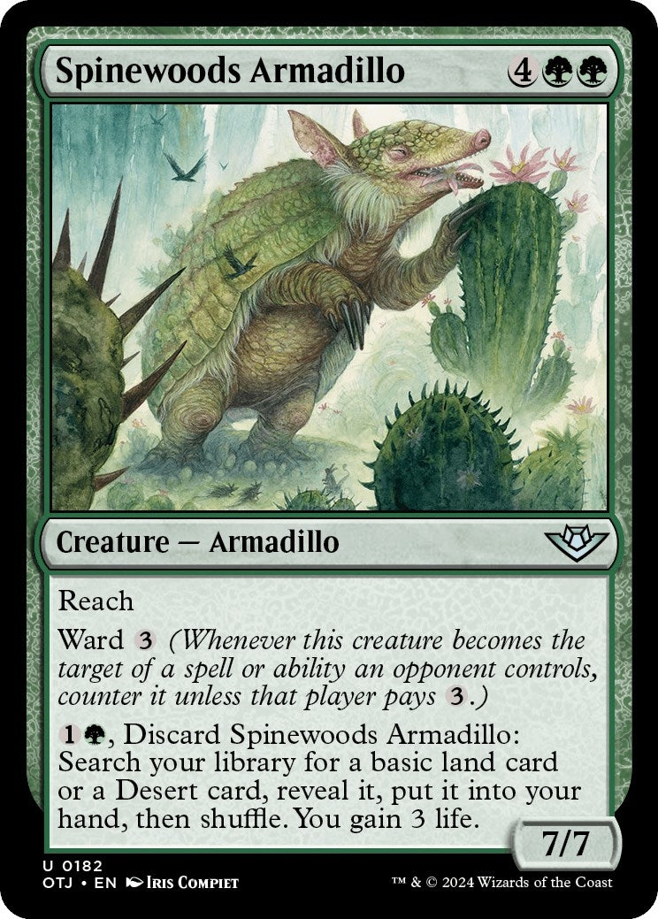 Image for Spinewoods Armadillo (182) (Outlaws of Thunder Junction) - Magic: The Gathering