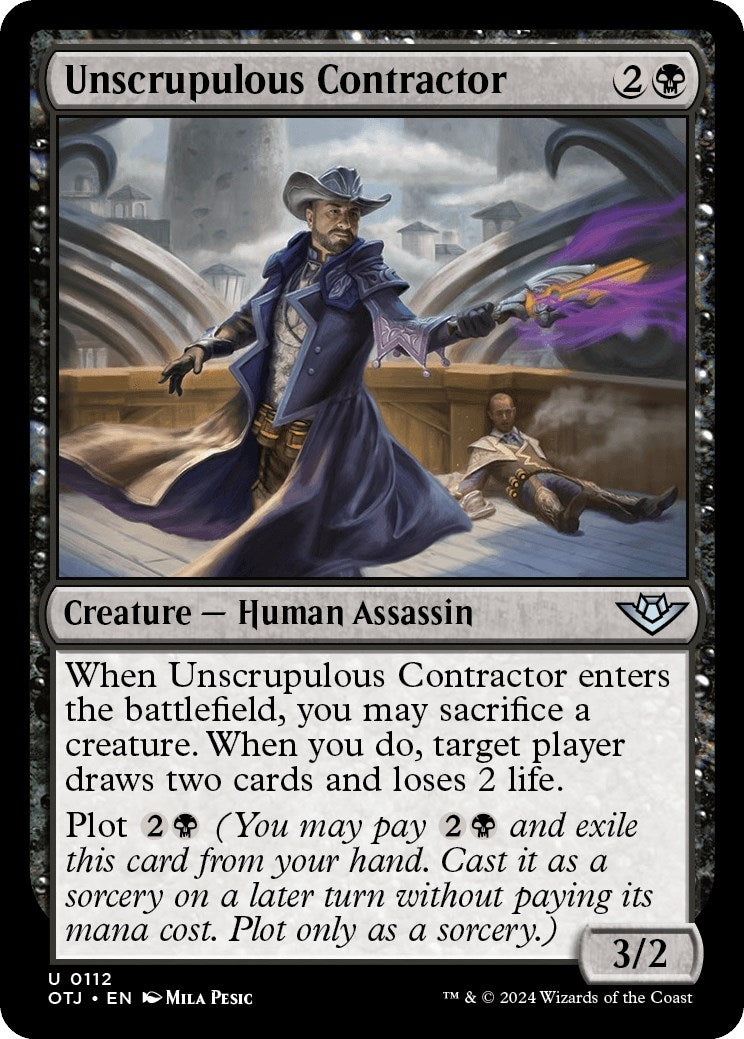 Image for Unscrupulous Contractor (112) (Outlaws of Thunder Junction) - Magic: The Gathering