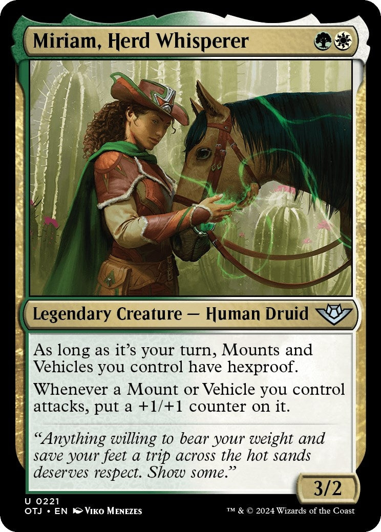 Image for Miriam, Herd Whisperer (221) (Outlaws of Thunder Junction) - Magic: The Gathering