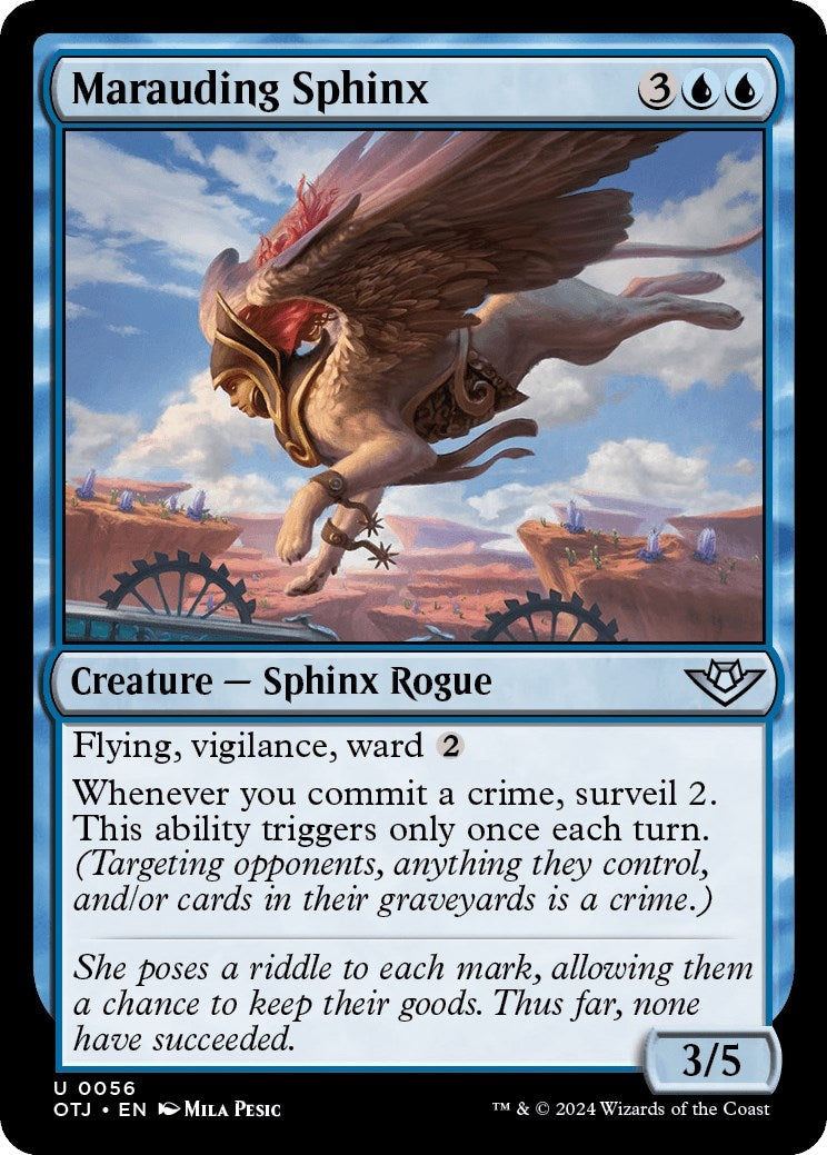 Image for Marauding Sphinx (56) (Outlaws of Thunder Junction) - Magic: The Gathering