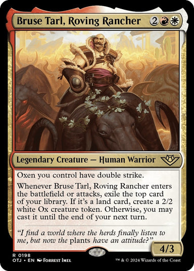 Image for Bruse Tarl, Roving Rancher (198) (Outlaws of Thunder Junction) - Magic: The Gathering