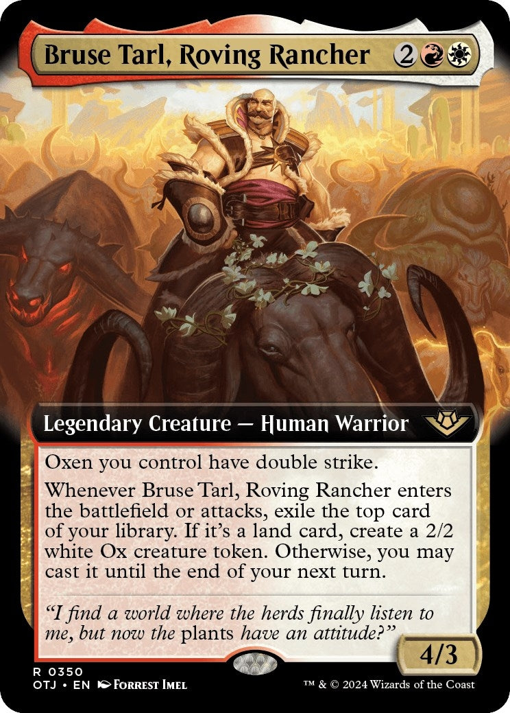 Image for Bruse Tarl, Roving Rancher (Extended Art) (350) (Outlaws of Thunder Junction) - Magic: The Gathering