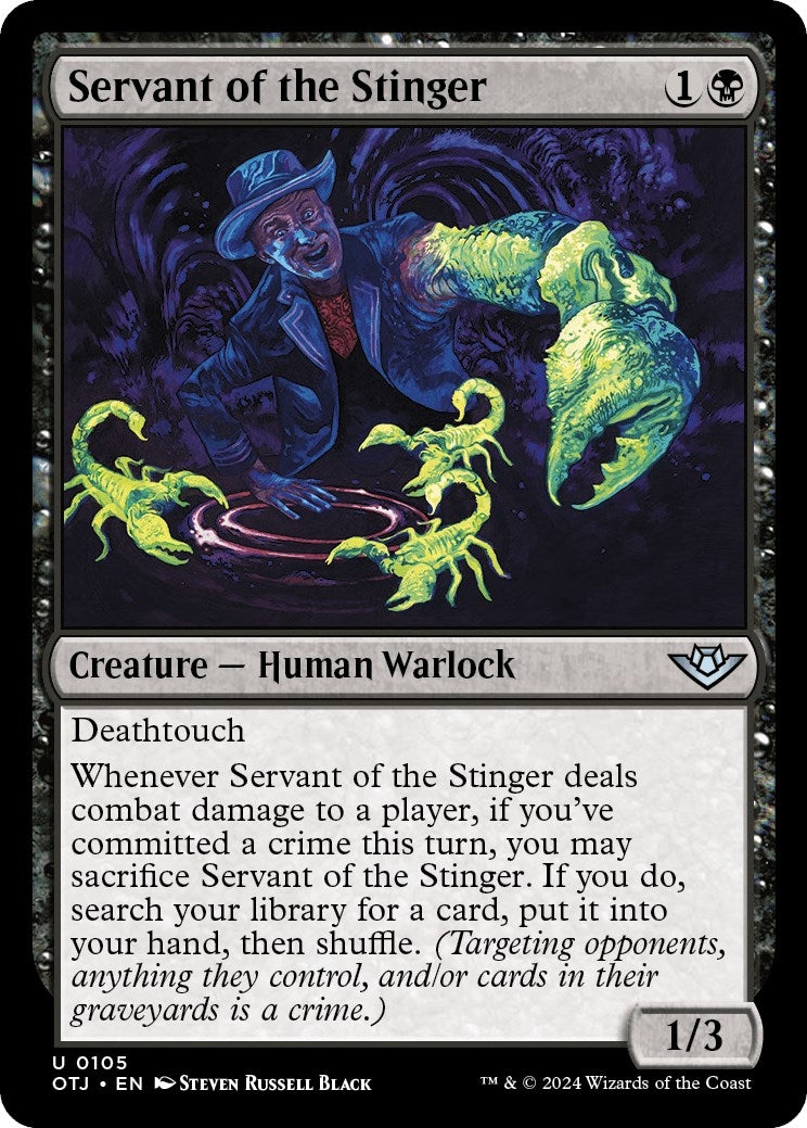 Image for Servant of the Stinger (105) (Outlaws of Thunder Junction) - Magic: The Gathering