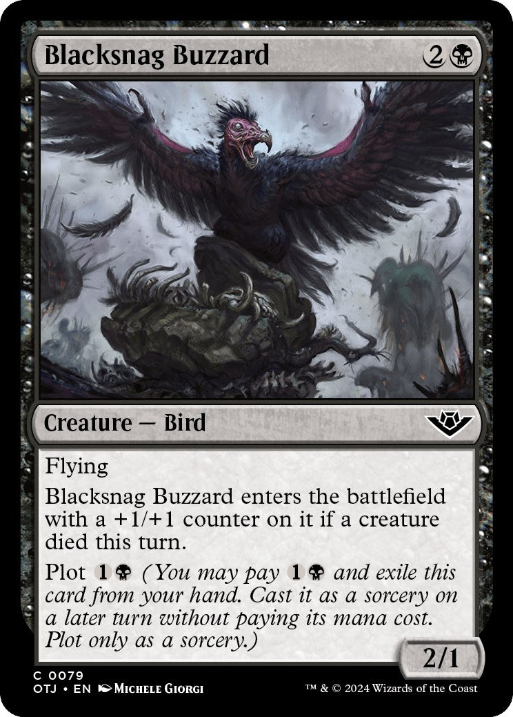 Image for Blacksnag Buzzard (79) (Outlaws of Thunder Junction) (OTJ) - Magic: The Gathering