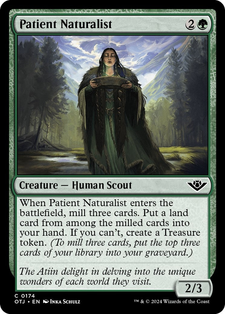 Image for Patient Naturalist (174) (Outlaws of Thunder Junction) (OTJ) - Magic: The Gathering