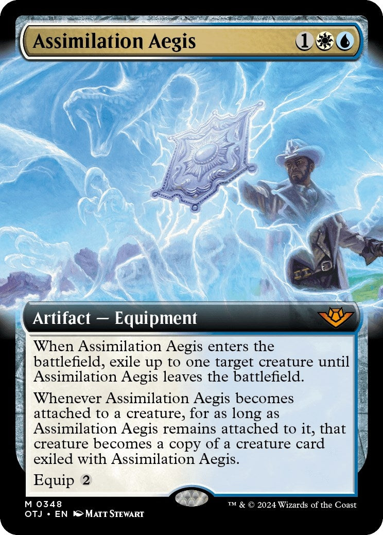 Image for Assimilation Aegis (Extended Art) (348) (Outlaws of Thunder Junction) (OTJ) - Magic: The Gathering