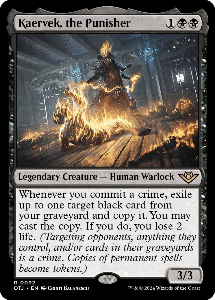 Image for Kaervek, the Punisher (92) (Outlaws of Thunder Junction) (OTJ) - Magic: The Gathering