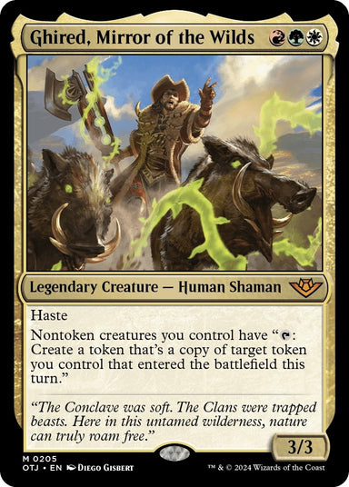 Image for Ghired, Mirror of the Wilds (205) (Outlaws of Thunder Junction) (OTJ) - Magic: The Gathering