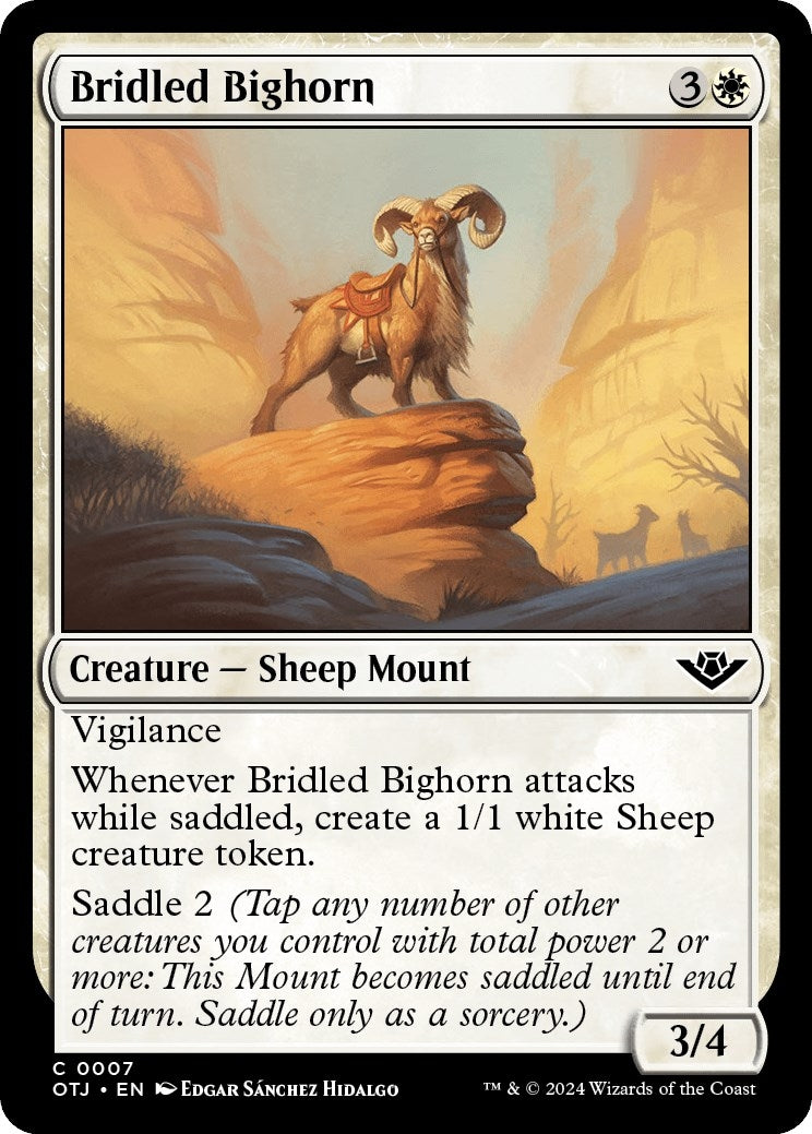 Image for Bridled Bighorn (7) (Outlaws of Thunder Junction) (OTJ) - Magic: The Gathering