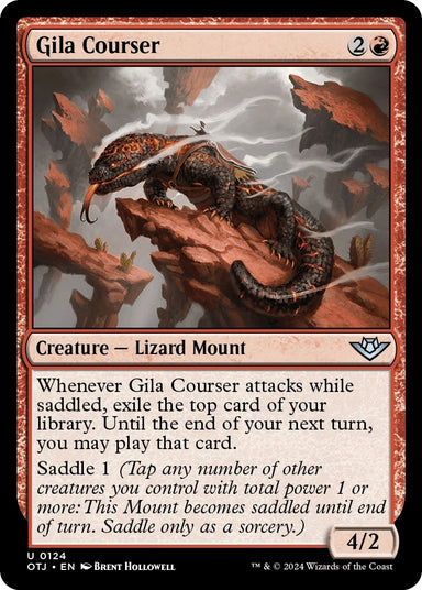 Image for Gila Courser (124) (Outlaws of Thunder Junction) (OTJ) - Magic: The Gathering