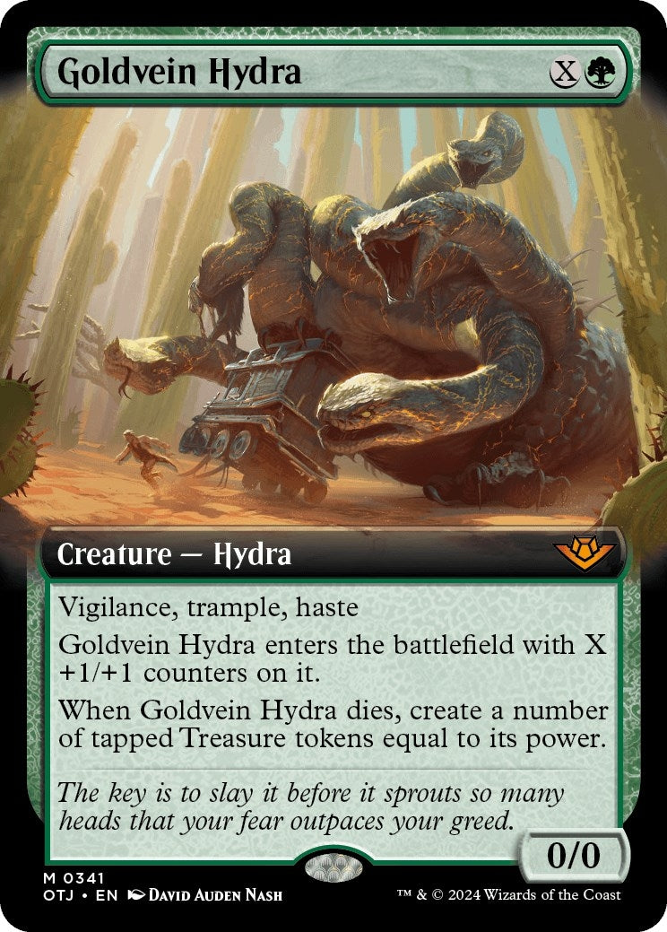 Image for Goldvein Hydra (Extended Art) (341) (Outlaws of Thunder Junction) (OTJ) - Magic: The Gathering