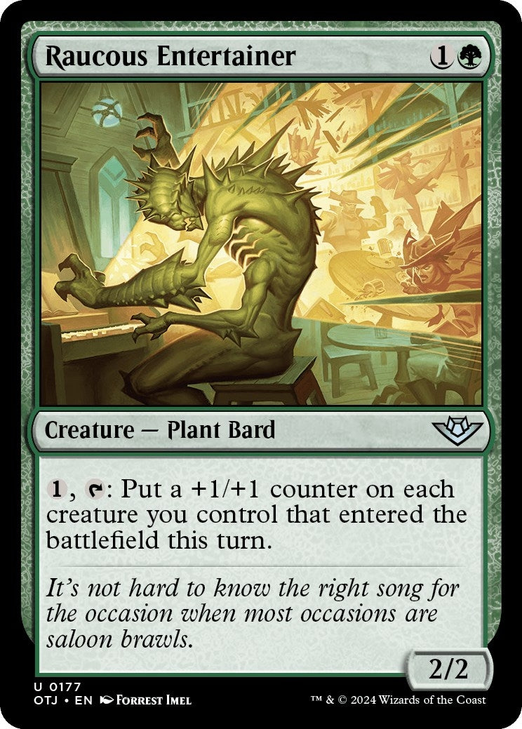 Image for Raucous Entertainer (177) (Outlaws of Thunder Junction) (OTJ) - Magic: The Gathering