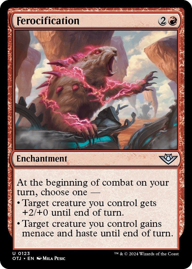 Image for Ferocification (123) (Outlaws of Thunder Junction) (OTJ) - Magic: The Gathering