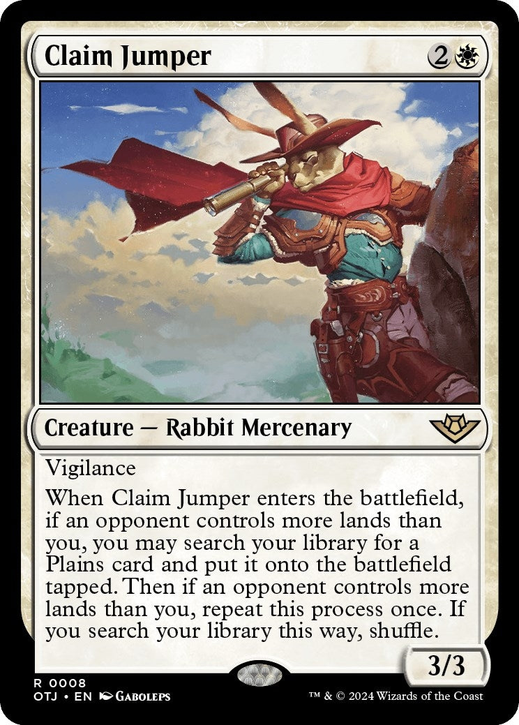 Image for Claim Jumper (8) (Outlaws of Thunder Junction) (OTJ) - Magic: The Gathering