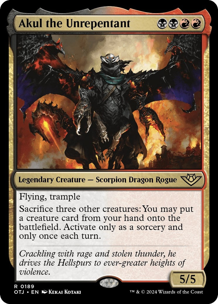 Image for Akul the Unrepentant (189) (Outlaws of Thunder Junction) (OTJ) - Magic: The Gathering