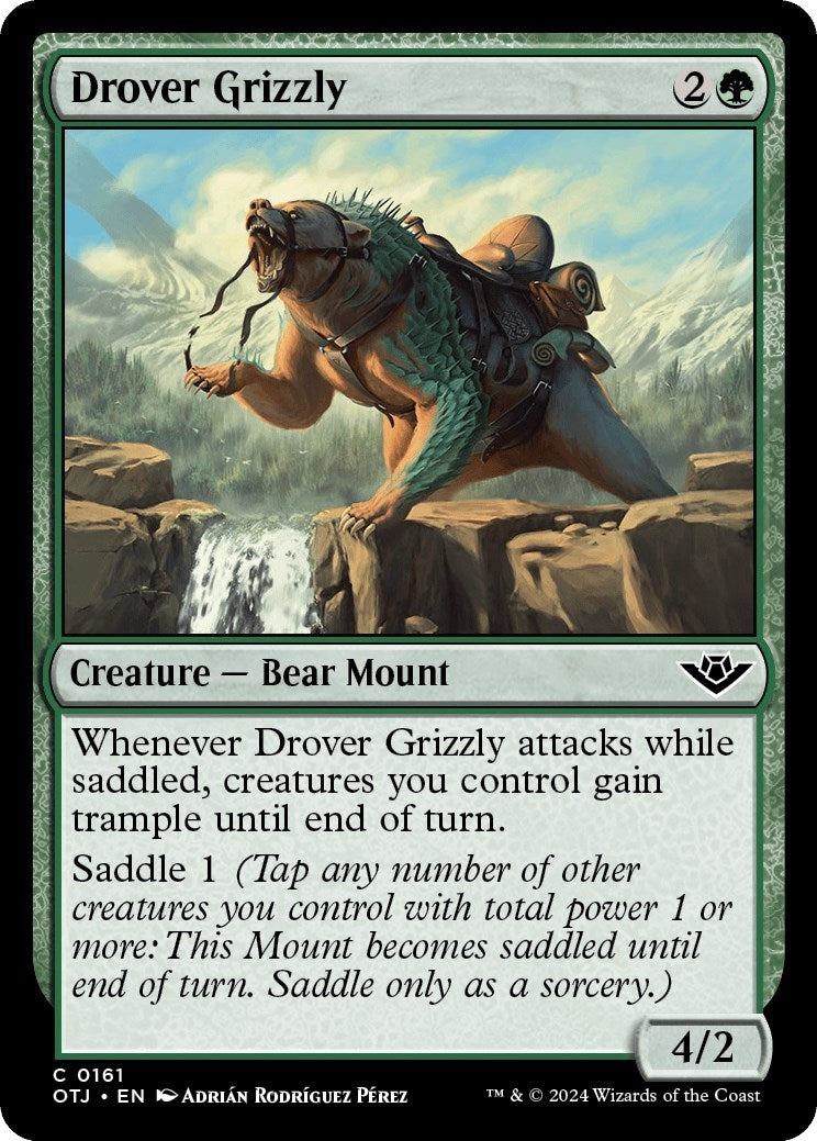 Image for Drover Grizzly (161) (Outlaws of Thunder Junction) (OTJ) - Magic: The Gathering