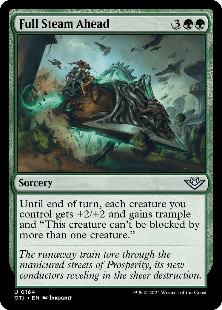 Image for Full Steam Ahead (164) (Outlaws of Thunder Junction) (OTJ) - Magic: The Gathering