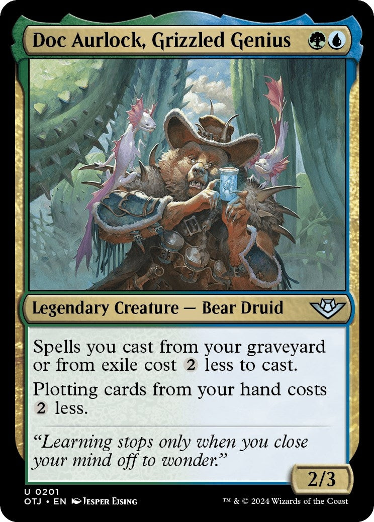 Image for Doc Aurlock, Grizzled Genius (201) (Outlaws of Thunder Junction) (OTJ) - Magic: The Gathering