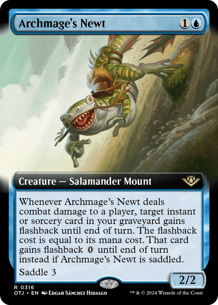 Image for Archmage's Newt (Extended Art) (316) (Outlaws of Thunder Junction) (OTJ) - Magic: The Gathering