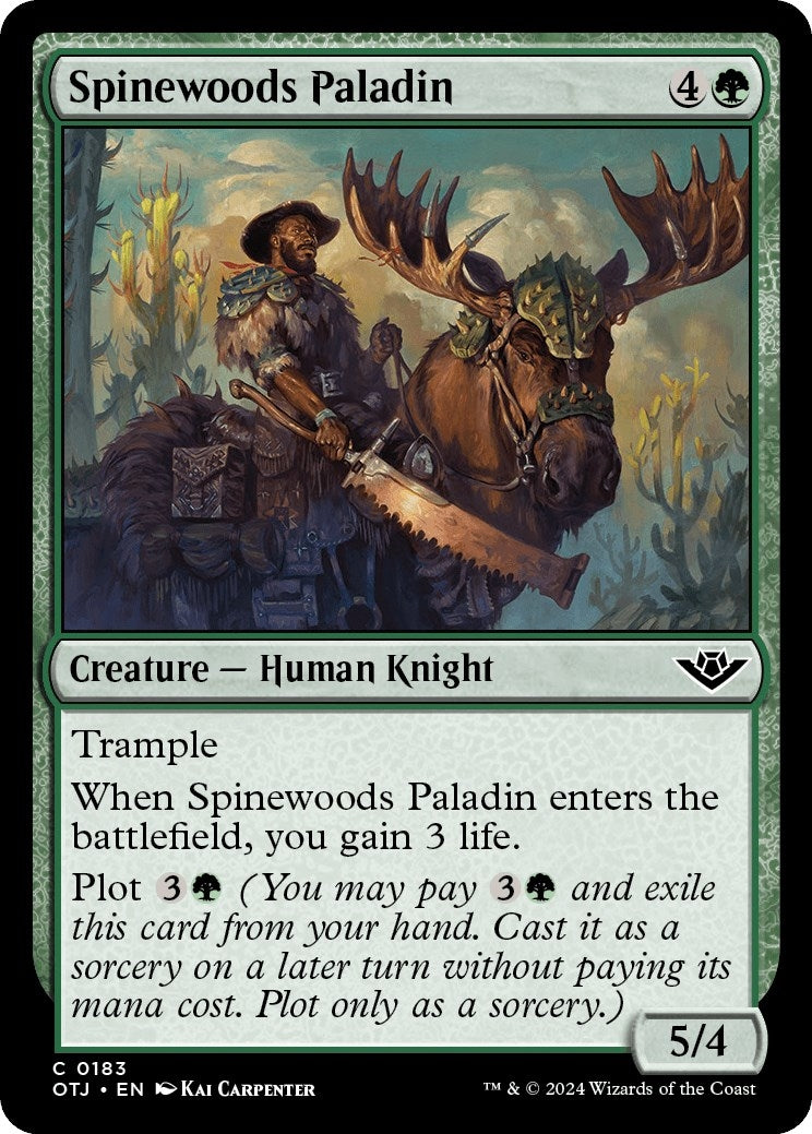 Image for Spinewoods Paladin (183) (Outlaws of Thunder Junction) (OTJ) - Magic: The Gathering