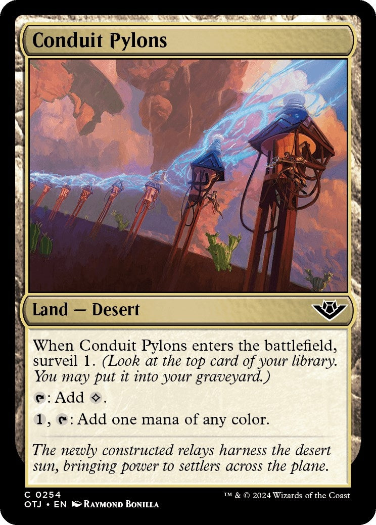 Image for Conduit Pylons (254) (Outlaws of Thunder Junction) (OTJ) - Magic: The Gathering