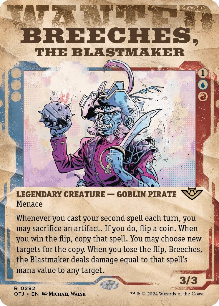 Image for Breeches, the Blastmaker (Showcase) (292) (Outlaws of Thunder Junction) (OTJ) - Magic: The Gathering