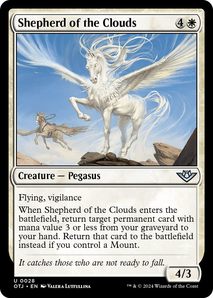 Image for Shepherd of the Clouds (28) (Outlaws of Thunder Junction) (OTJ) - Magic: The Gathering