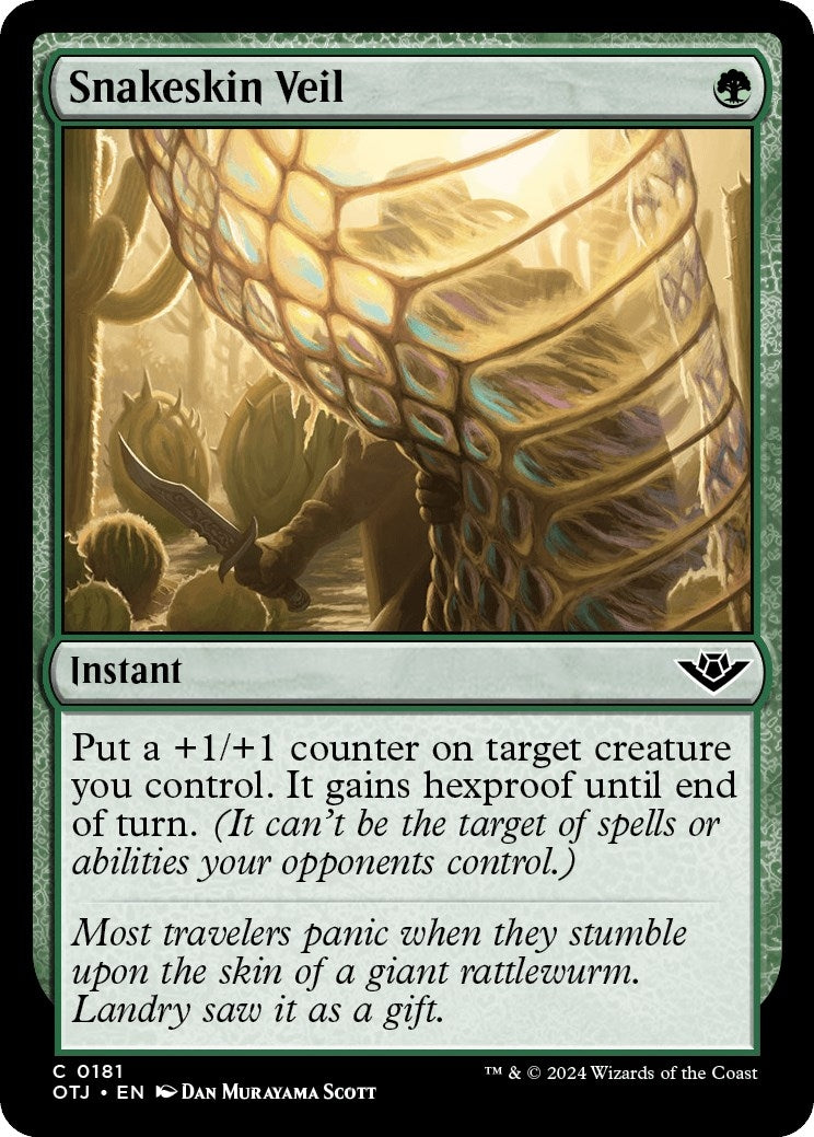 Image for Snakeskin Veil (181) (Outlaws of Thunder Junction) (OTJ) - Magic: The Gathering