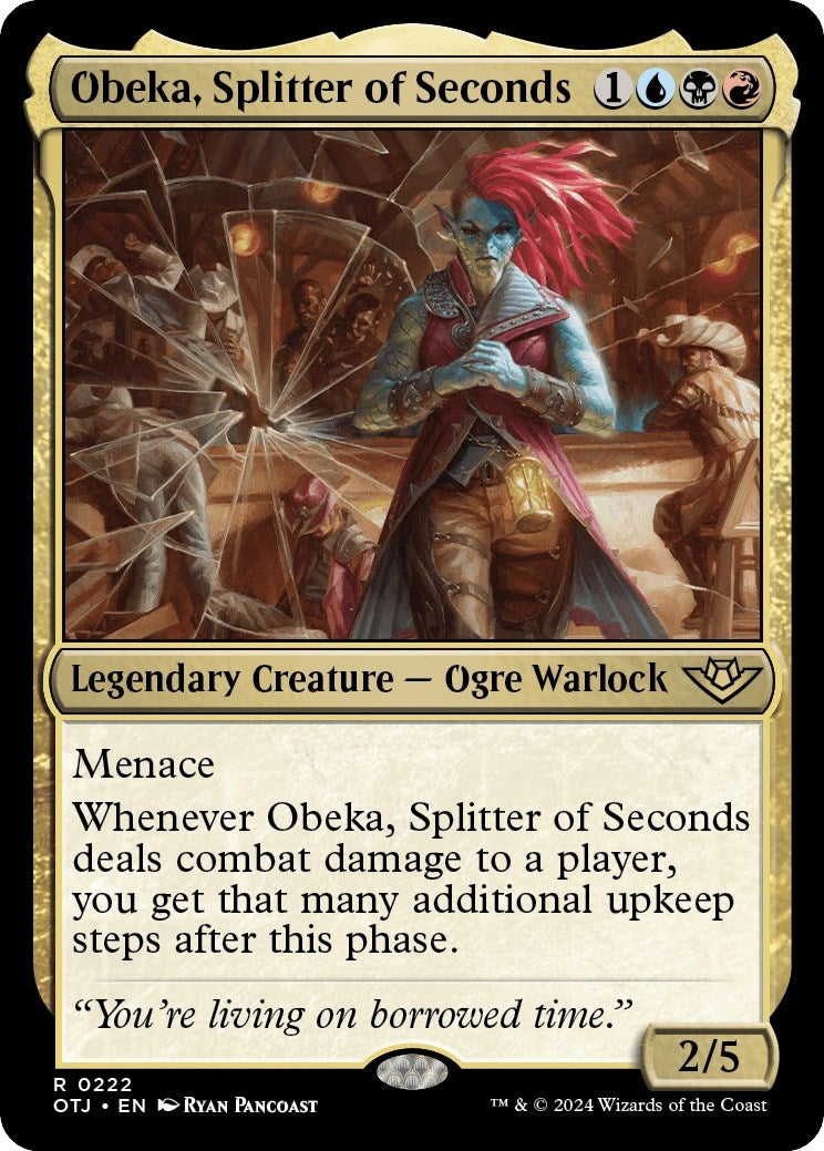 Image for Obeka, Splitter of Seconds (222) (Outlaws of Thunder Junction) (OTJ) - Magic: The Gathering