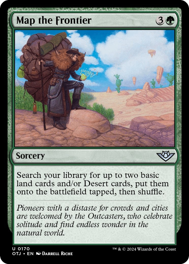 Image for Map the Frontier (170) (Outlaws of Thunder Junction) (OTJ) - Magic: The Gathering