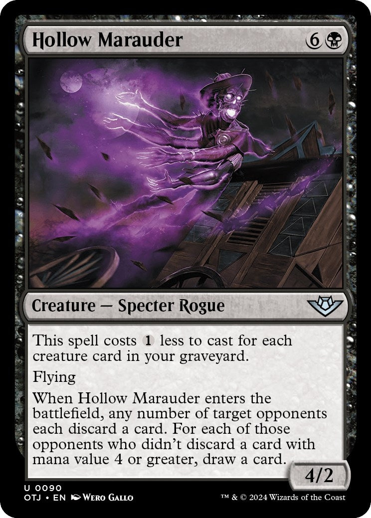 Image for Hollow Marauder (90) (Outlaws of Thunder Junction) (OTJ) - Magic: The Gathering