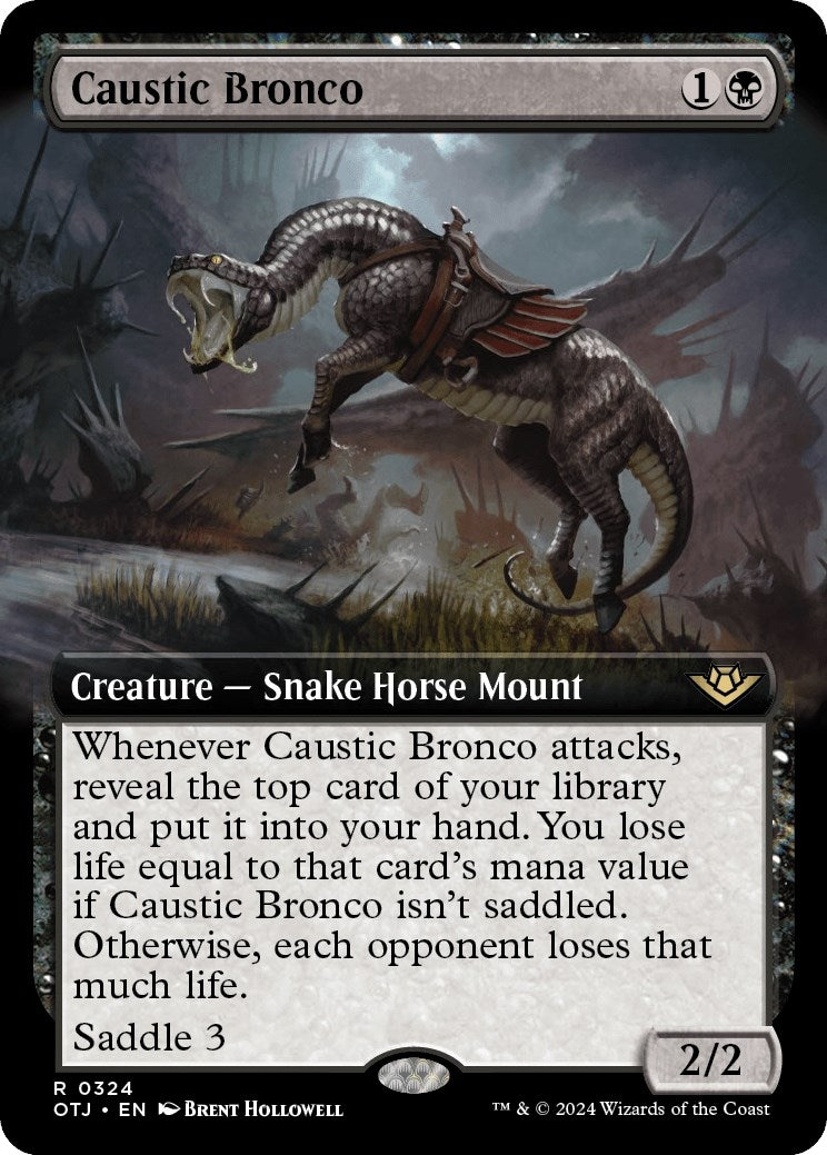 Image for Caustic Bronco (Extended Art) (324) (Outlaws of Thunder Junction) (OTJ) - Magic: The Gathering