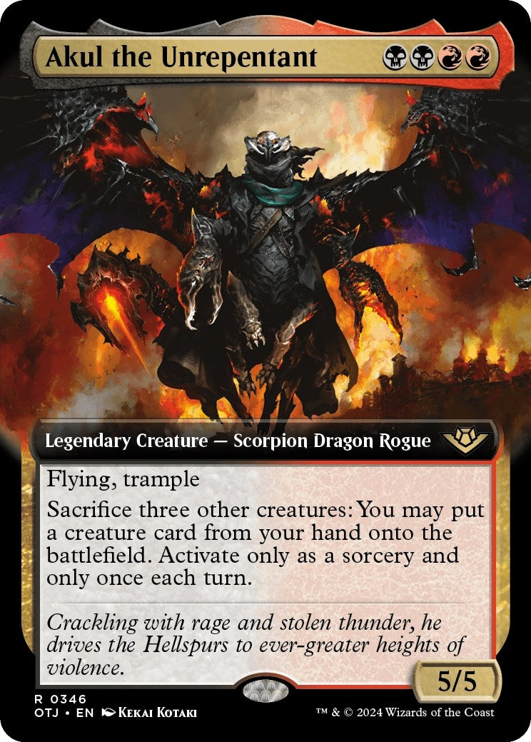 Image for Akul the Unrepentant (Extended Art) (346) (Outlaws of Thunder Junction) (OTJ) - Magic: The Gathering