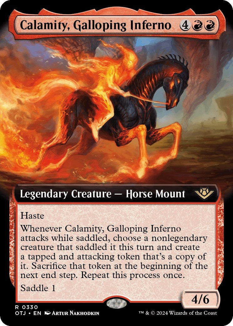 Image for Calamity, Galloping Inferno (Extended Art) (330) (Outlaws of Thunder Junction) (OTJ) - Magic: The Gathering