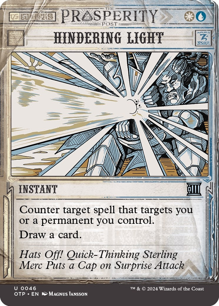 Image for Hindering Light (46) (Outlaws of Thunder Junction: Breaking News) (OTP) - Magic: The Gathering