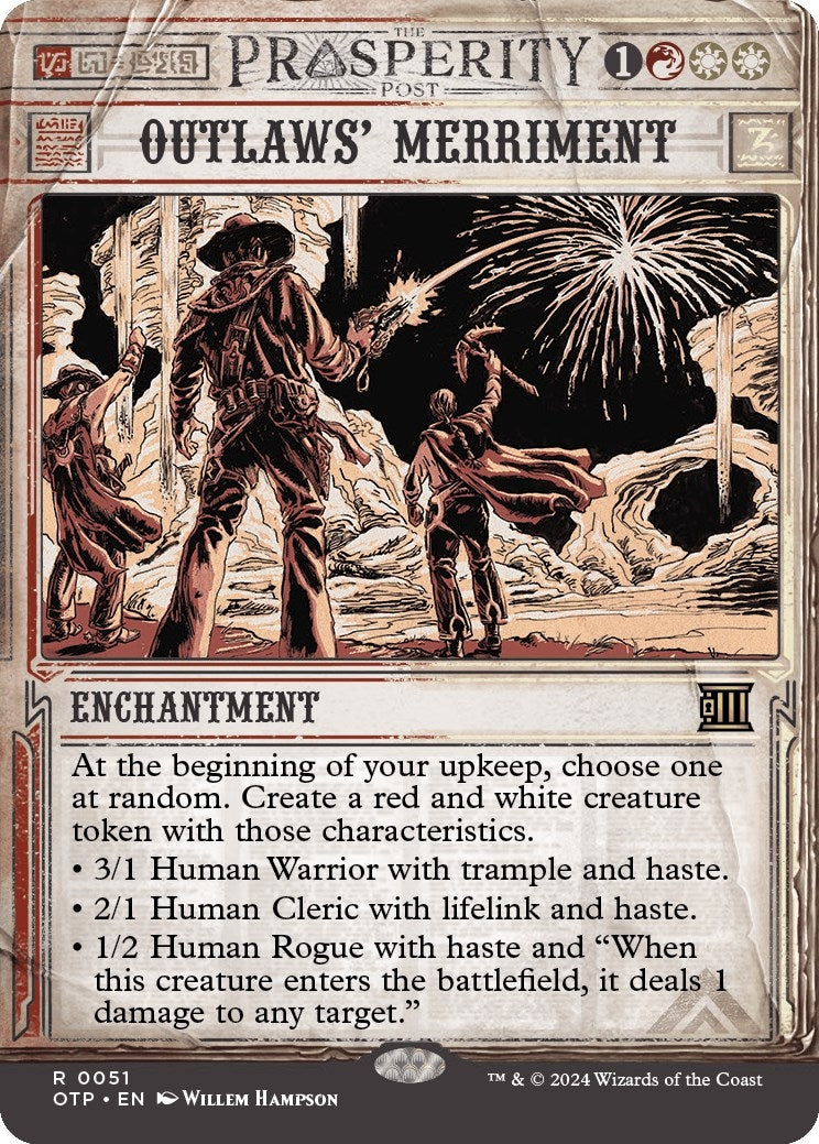 Image for Outlaws' Merriment (51) (Outlaws of Thunder Junction: Breaking News) (OTP) - Magic: The Gathering